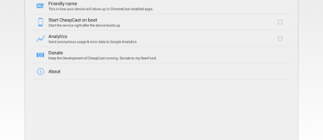 Build your own Chromecast receiver with Cheapcast app and an Android device 4