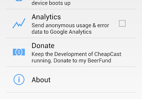 Build your own Chromecast receiver with Cheapcast app and an Android device 5