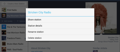 Pandora updates app to add tablet optimizations, Chromecast support appears to be forthcoming 5