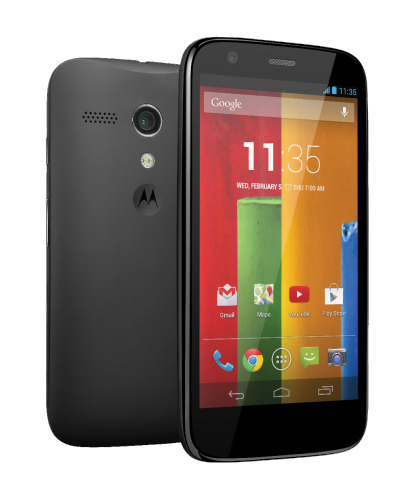 Moto G Frontback black