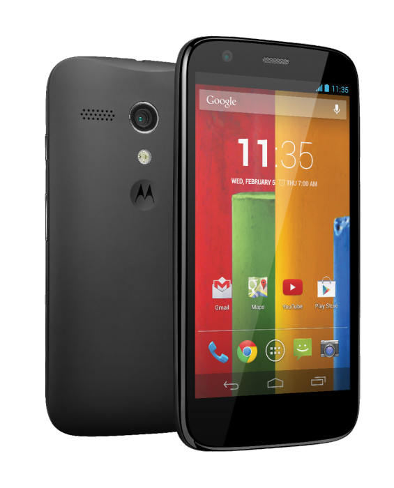 Moto G Frontback black