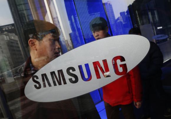 A man walks out of Samsung Electronics' headquarters in Seoul