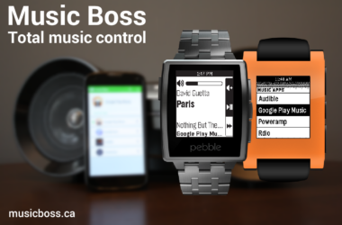 Music Boss now supports control of Chromecast volume and playback from your Pebble smartwatch 4