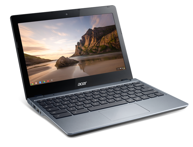 Acer C720 Chromebook front angle left