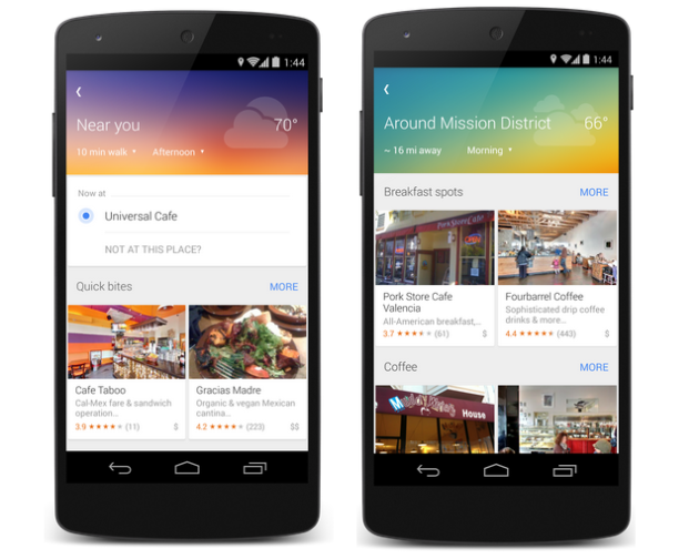 Google Maps explore