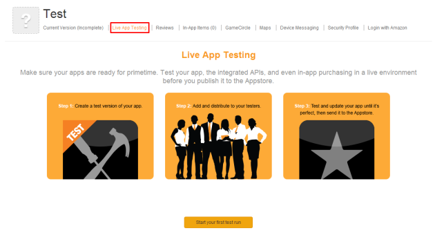 amazon live app testing