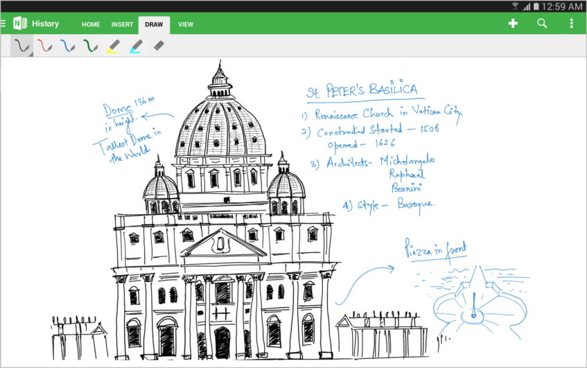 Onenote Tablet Prototype Microsoft OneNote optimized for Android tablets with handwriting ...