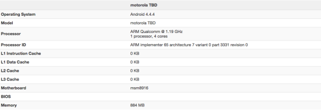 Moto E Benchmark