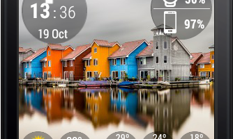 Mural Watchface pulls images from 500px service to join your own photos 7