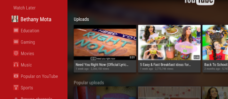 YouTube for Android TV listed in Google Play Store 6