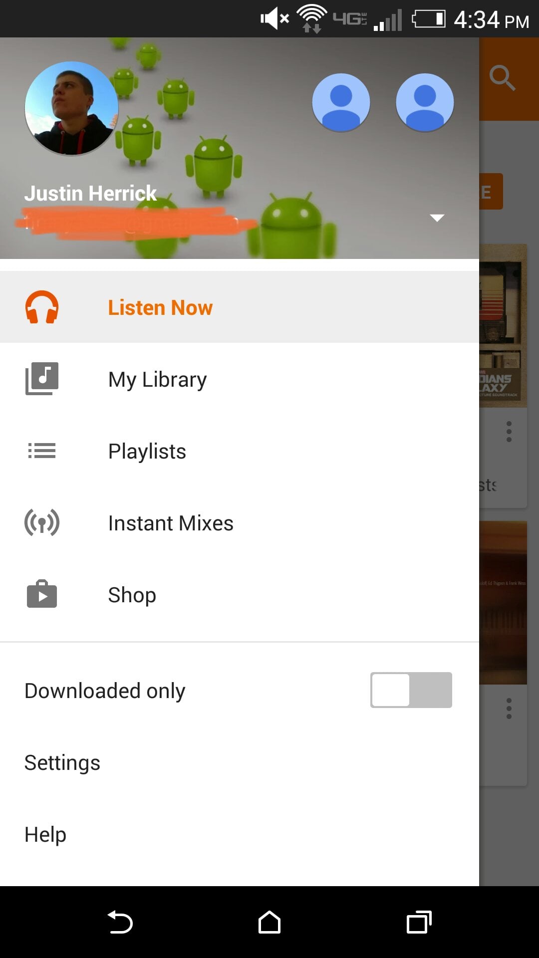 New version of Google Play Music incoming: updated slideout menu and ...
