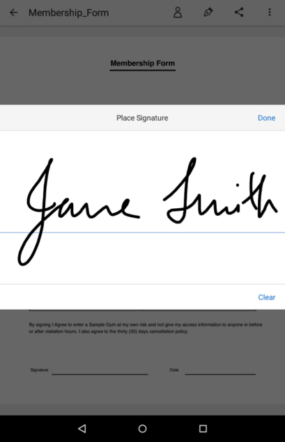 Adobe's Fill & Sign app allows you to fill and sign any form on your smartphone 5