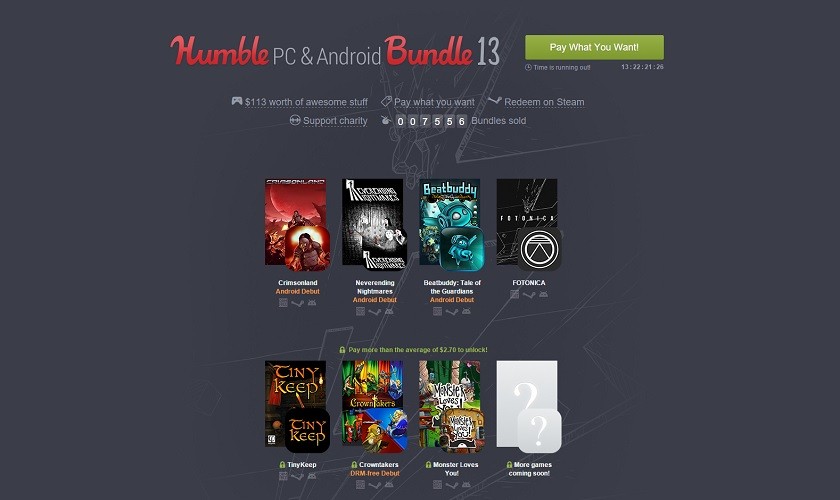 Humble PC & Android Bundle 13 launched with seven titles valued at $113 4