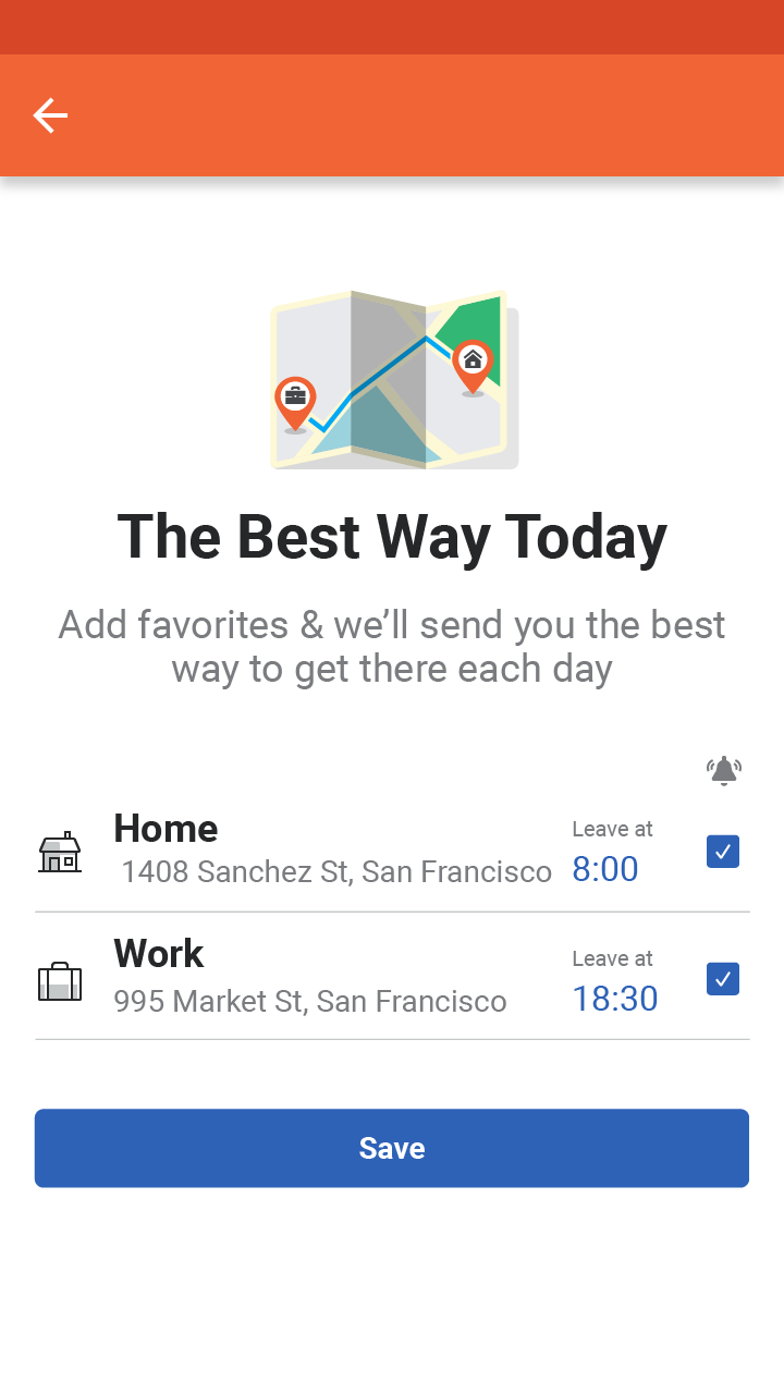 Moovit's newest feature learns your routine, tells you the Best Way Today 5