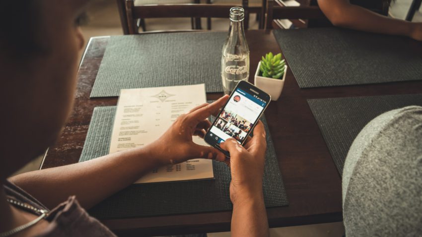 instagram-on-phone