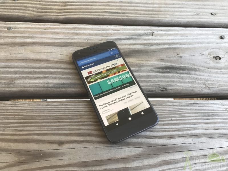 google_pixel_quite_black_front_talk_android_homepage_ta