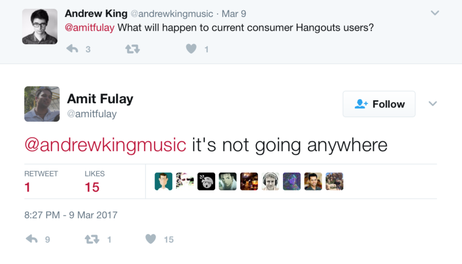 Hangouts still has a future for consumers, for now 5