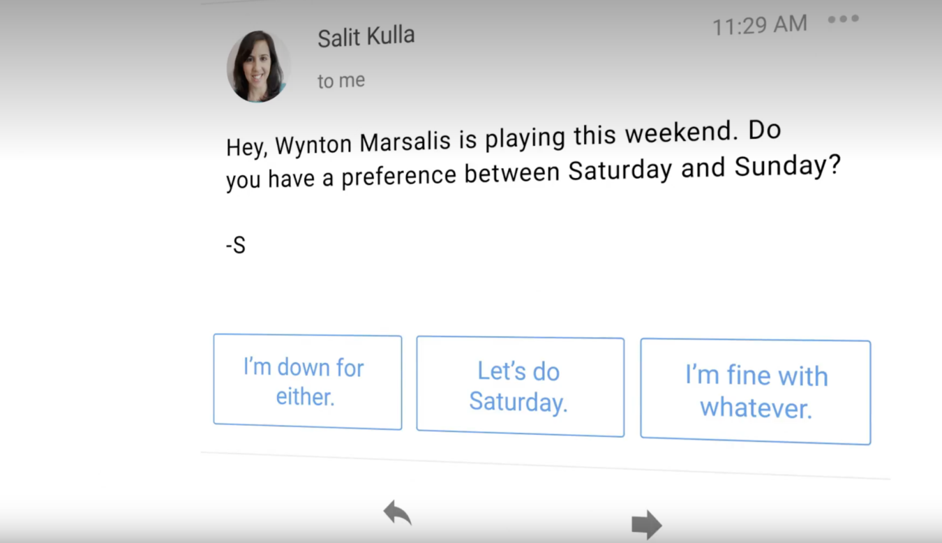 Smart Reply being added to Gmail on Android and iOS 5