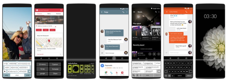 Older mock-ups for the LG V30 surface 3