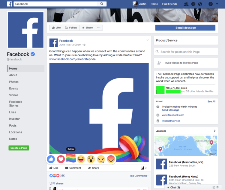 How to get the LGBTQ Pride reaction on Facebook 9
