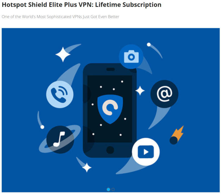 [TA Deals] Get Hotspot Shield Elite Plus VPN for $70! (65% off) 2