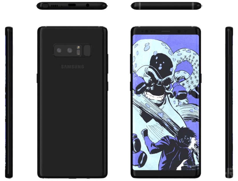 Unofficial Galaxy Note 8 render confirms design 3