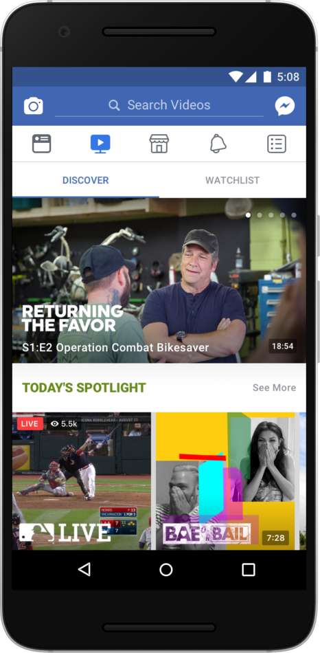 New Facebook Watch platform for videos coming up next 4