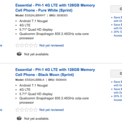 As Best Buy listing goes up, the Essential Phone should ship very soon 6
