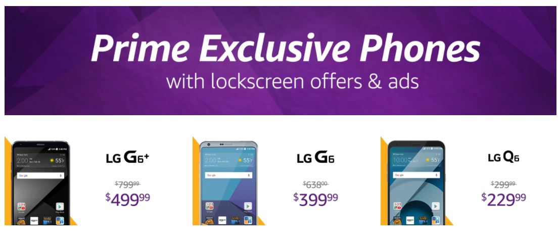 Several LG smartphones added to the Amazon Prime Exclusive Phone ...