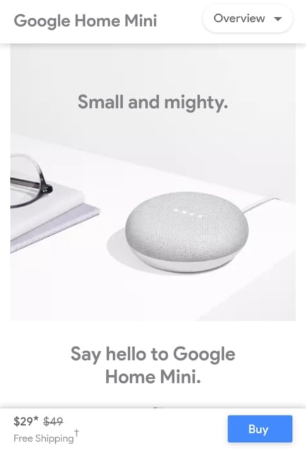 Google Home Max should be on store shelves by December 11th 5
