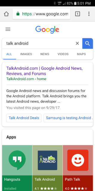 Google tweaks the design of their mobile site by axing corners 3