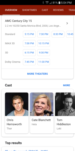 Google tweaks the design of their mobile site by axing corners 5