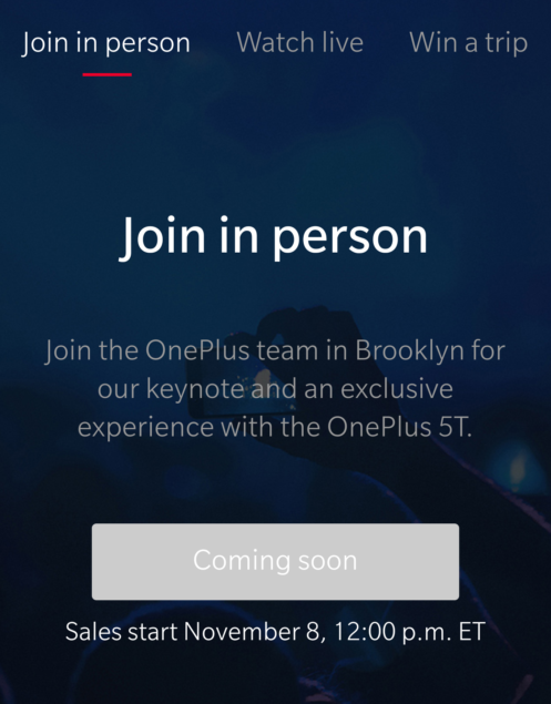 OnePlus 5T launches in Brooklyn, NY on November 16th at 11am ET 3