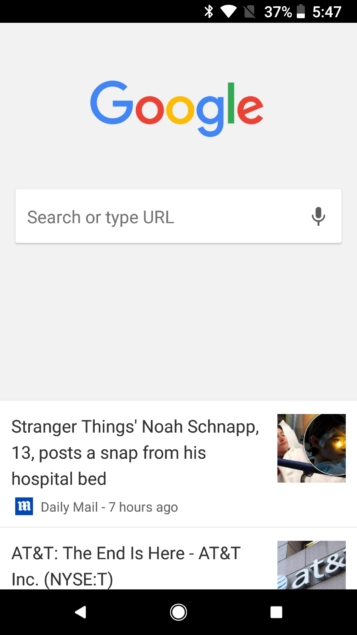 Google tweaks the design of their mobile site by axing corners 6