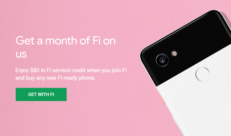 Get $80 credit when you buy a Pixel 2/2XL or Moto X4 from Google's Project Fi 2