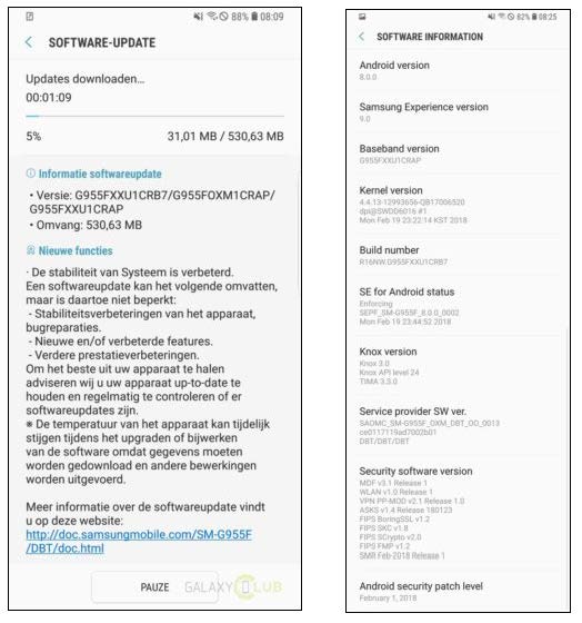 Android Oreo update is once again rolling out to the Galaxy S8 and S8+ 3