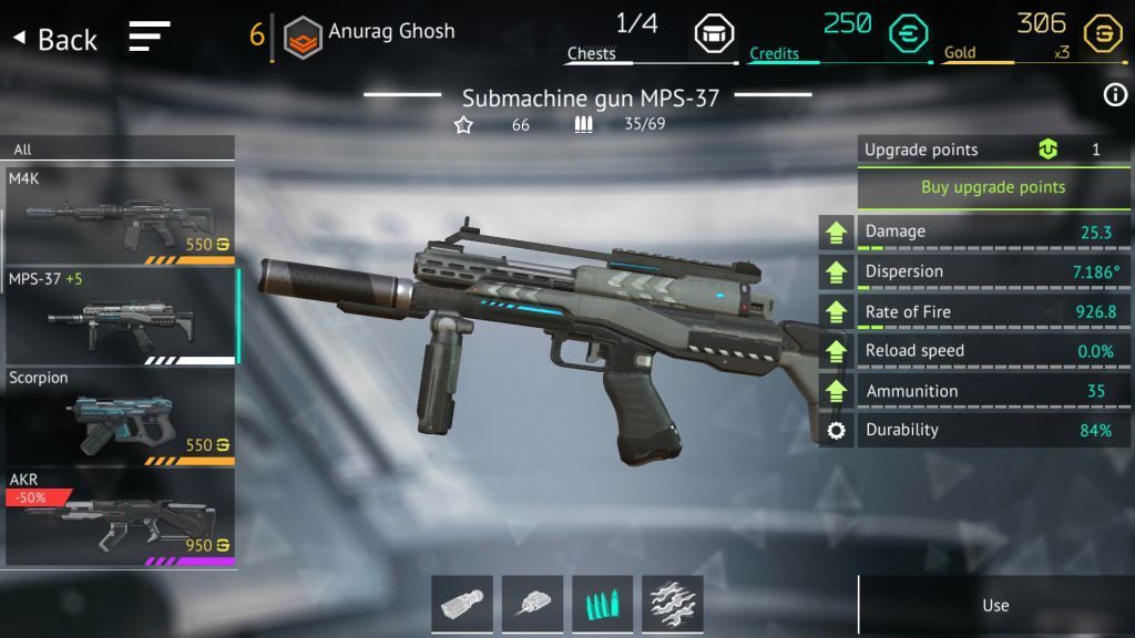 Weapon Stats Page