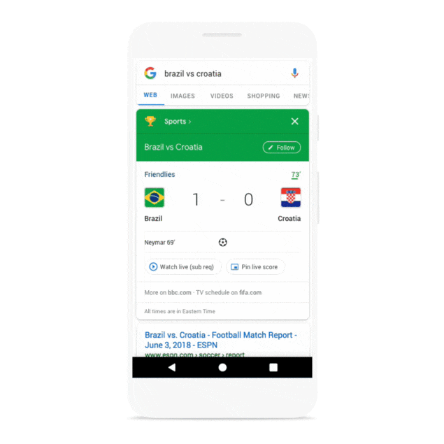 Google adds tons of FIFA World Cup stats and features 5