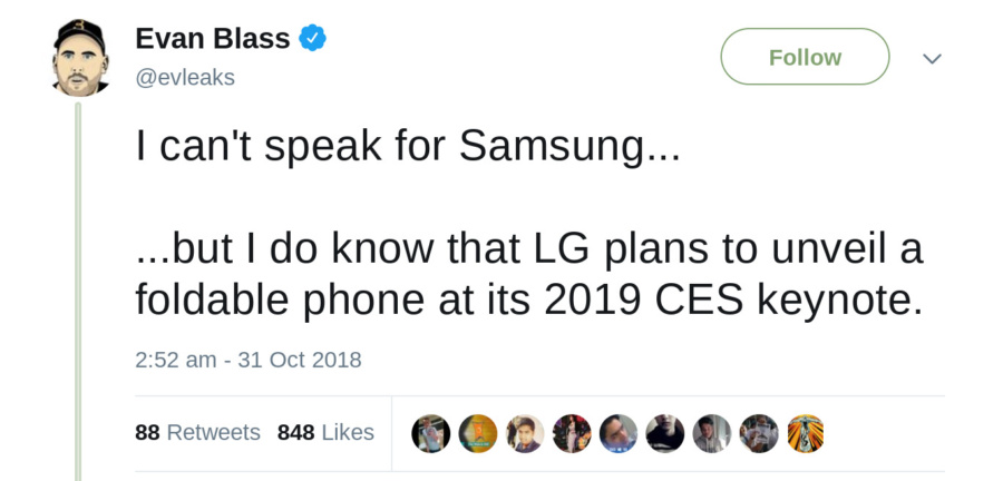 LG has jumped into the foldable phone game with a planned CES 2019 reveal 5