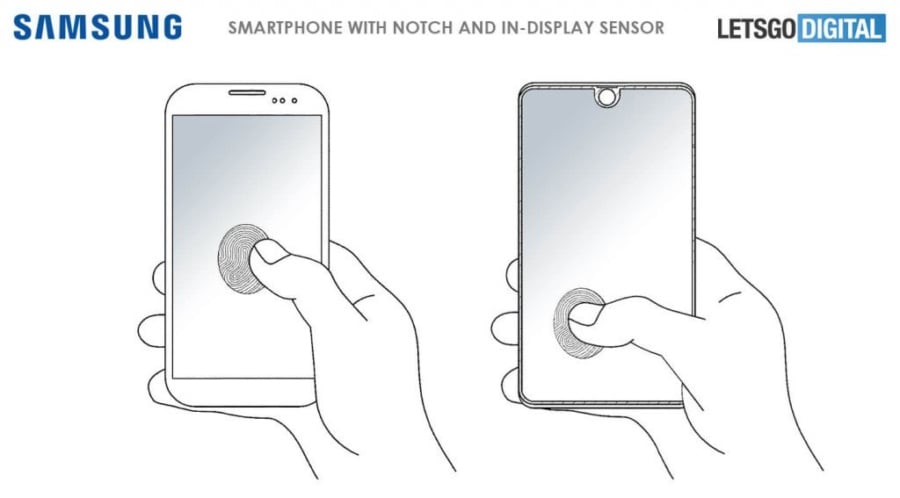 Samsung patents point to new fingerprint reader options for smartphones 4