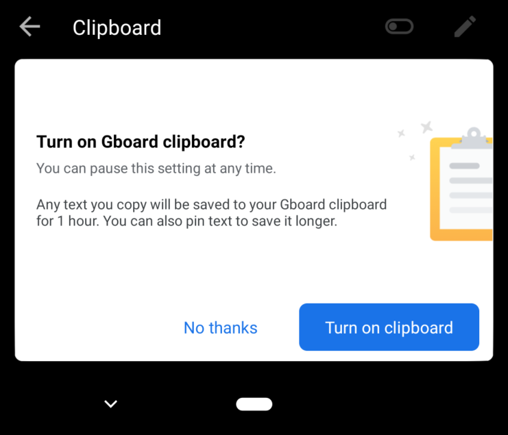 Incoming GBoard 8.0 update adds clipboard management and personal dictionary export 4