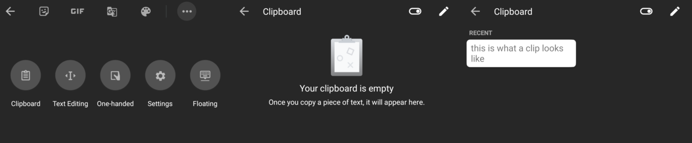 GBoard update featuring UI improvements and clipboard available 4