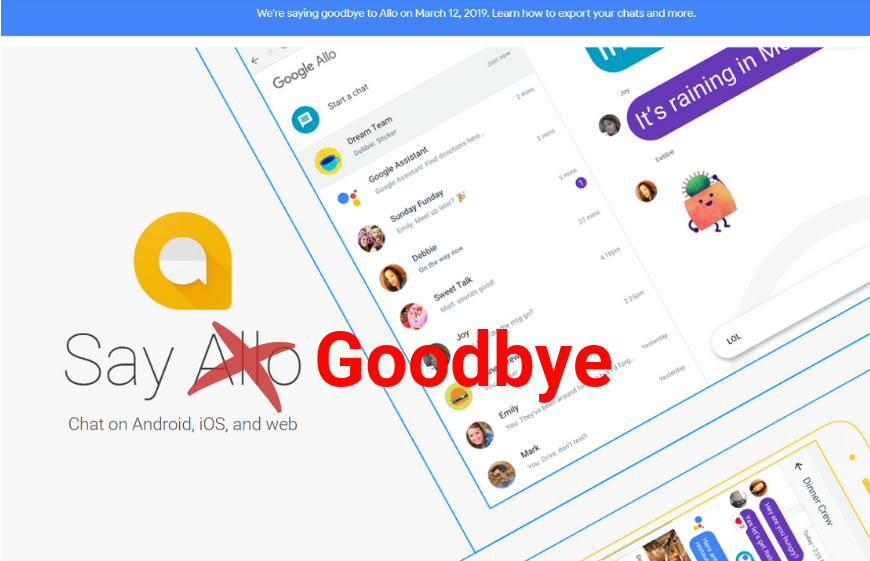 Allo - Goodbye: Download your Allo chats before Google shuts it down today 4