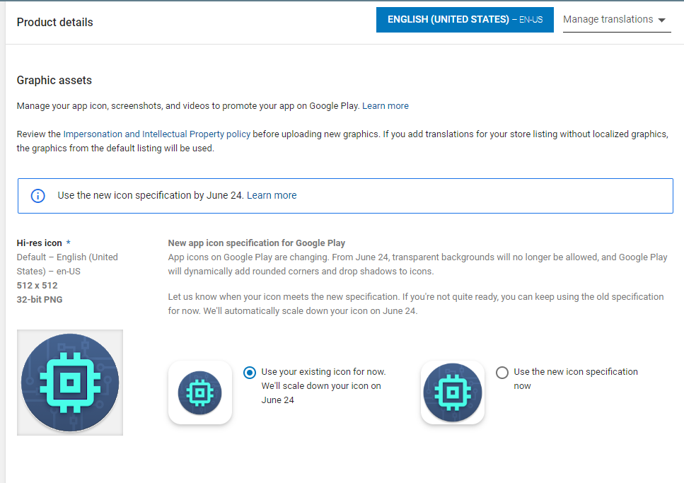 Google Play enables rounded square icons for a blander Android 4