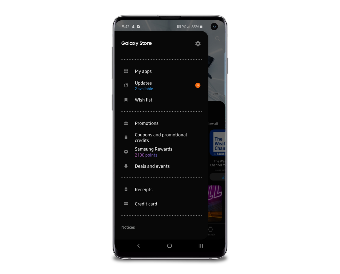 Samsung Galaxy Store picks up dark mode, One UI redesign 6