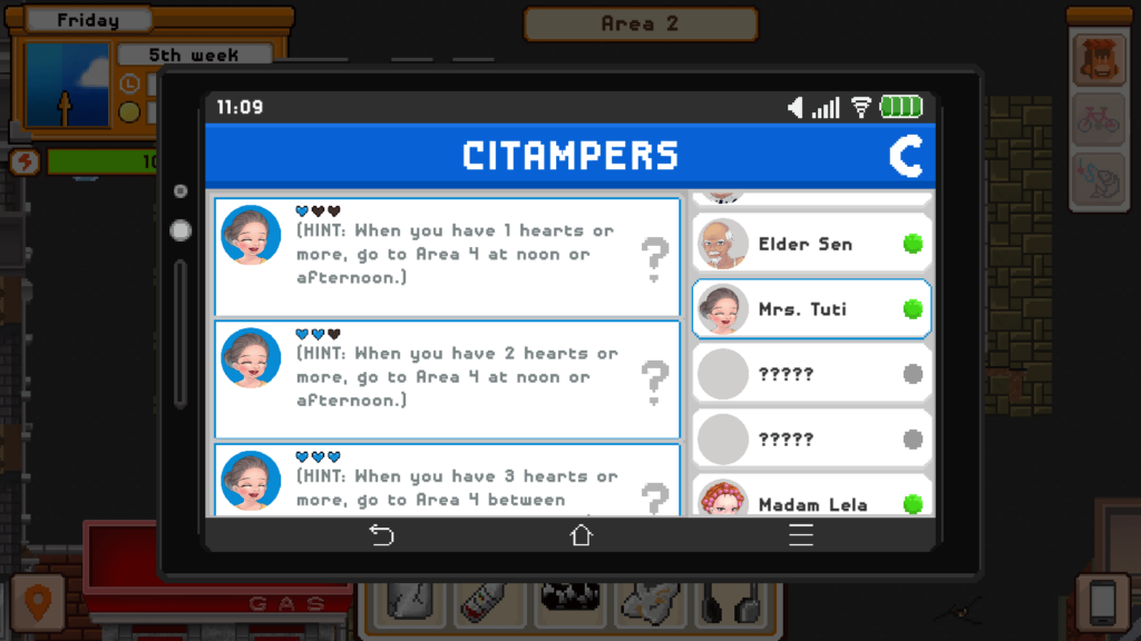Check hints in the C app