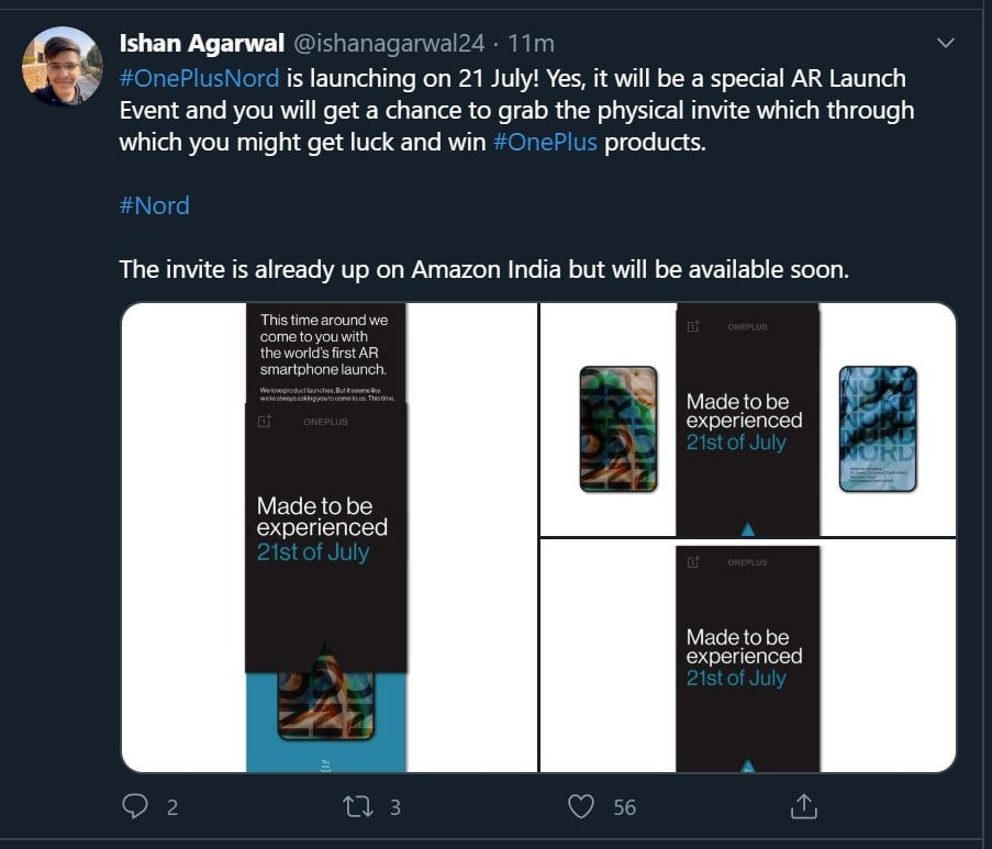 The OnePlus Nord will reportedly launch on July 21st 6