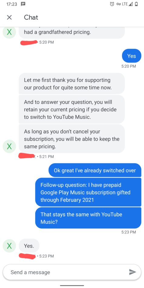 Google will convert gifted Play Music subscriptions to YouTube Music and throw in some Play Store credit too, maybe 4
