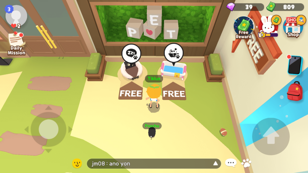 Pet tub and bath in the shop