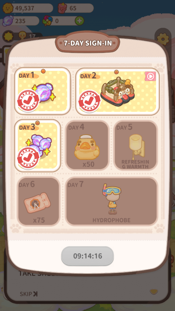7-Day Login Rewards